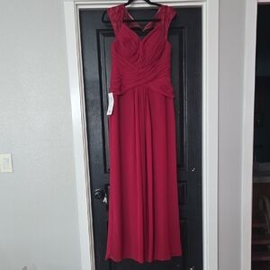 NWT Azazie Lawrence Burgundy Gown Size 6